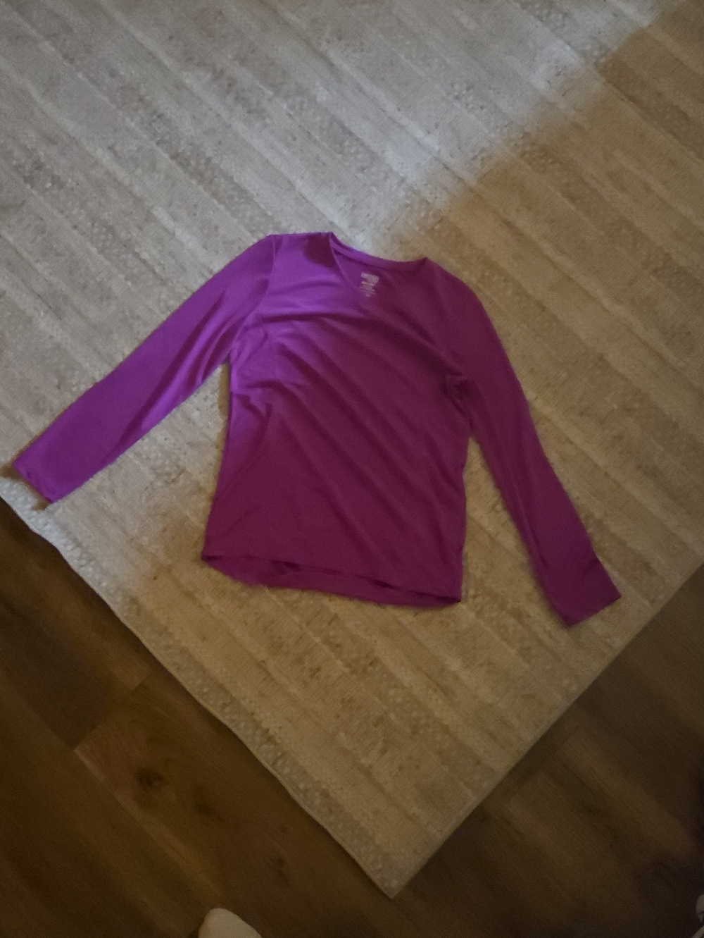 Kids Long-Sleeve Purple Tee - Unbranded